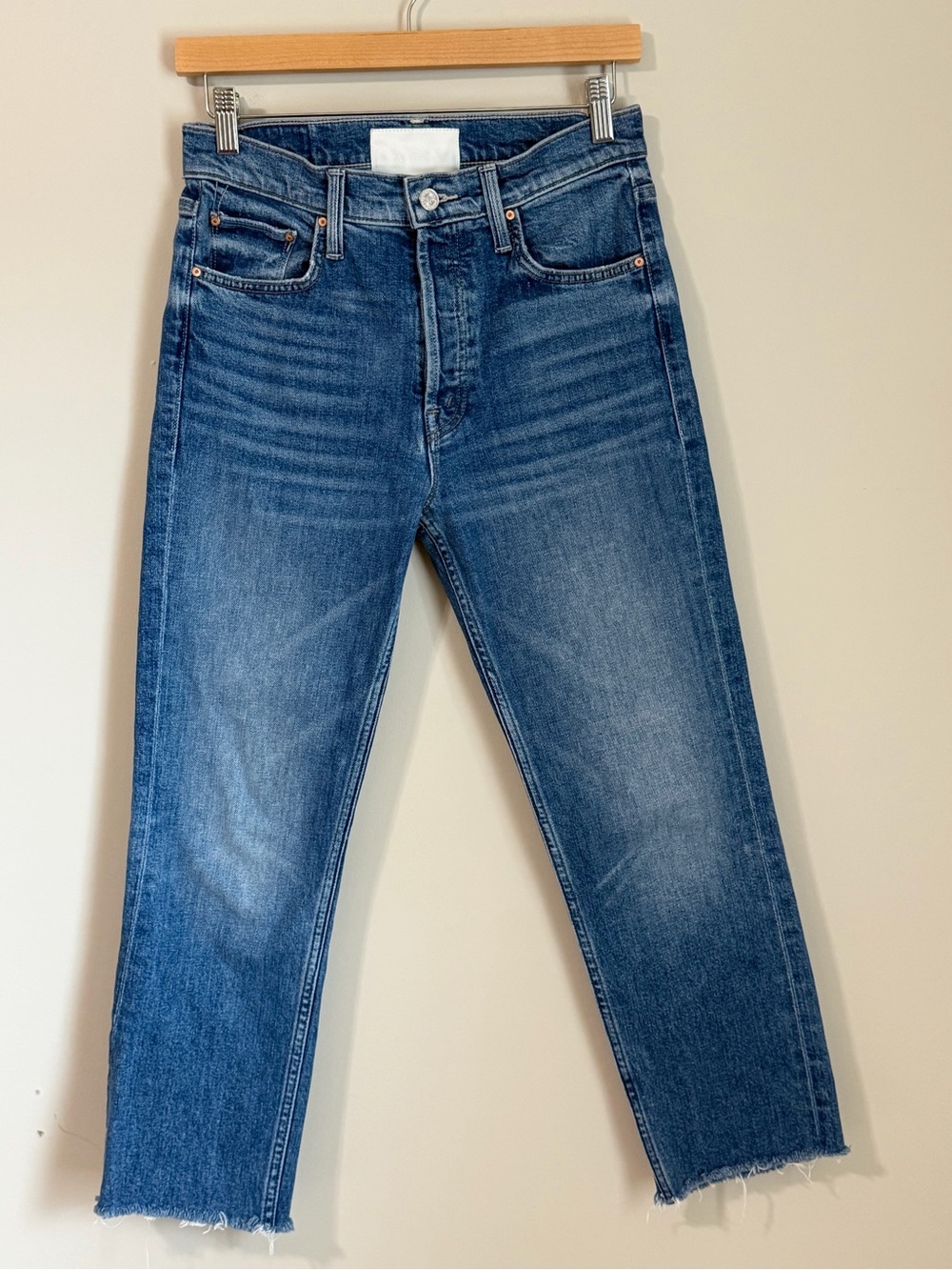 MOTHER The Tomcat Ankle Straight Jeans Size 28 Button Up Fly
